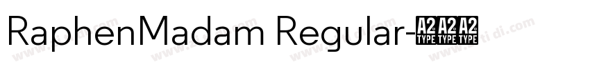 RaphenMadam Regular字体转换